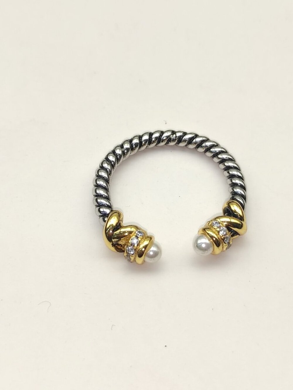 David Yurman Pearl Cable-Twist Ring